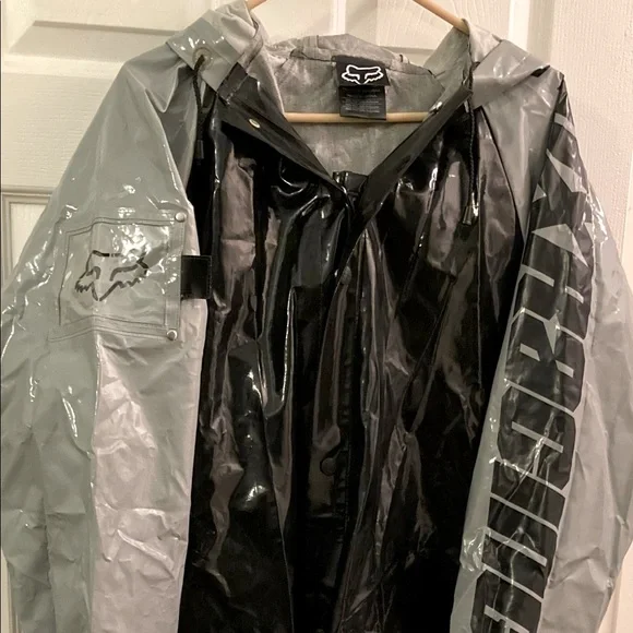FOX racing rain jacket 00s PVC リフレクター Jackets & Coats | Vintage Fox Racing Rain Jacket Pit Rain Coat